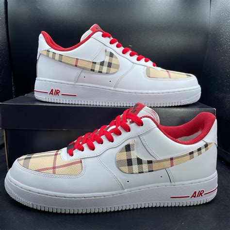 red burberry air force 1|nike air force one burberry.